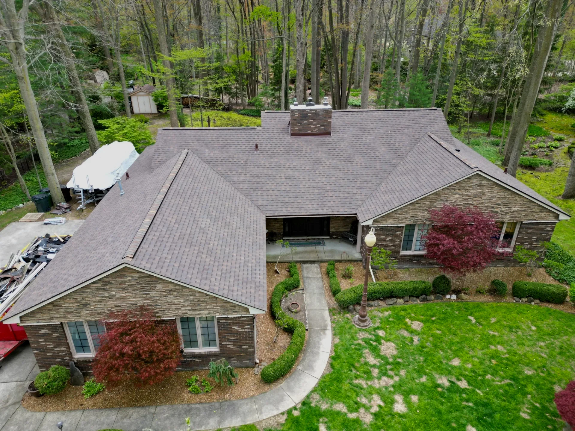 Roof Replacement in Shelby Township with Atlas Pinnacle Pristine Heather Blend shingles — photo 10 of 12