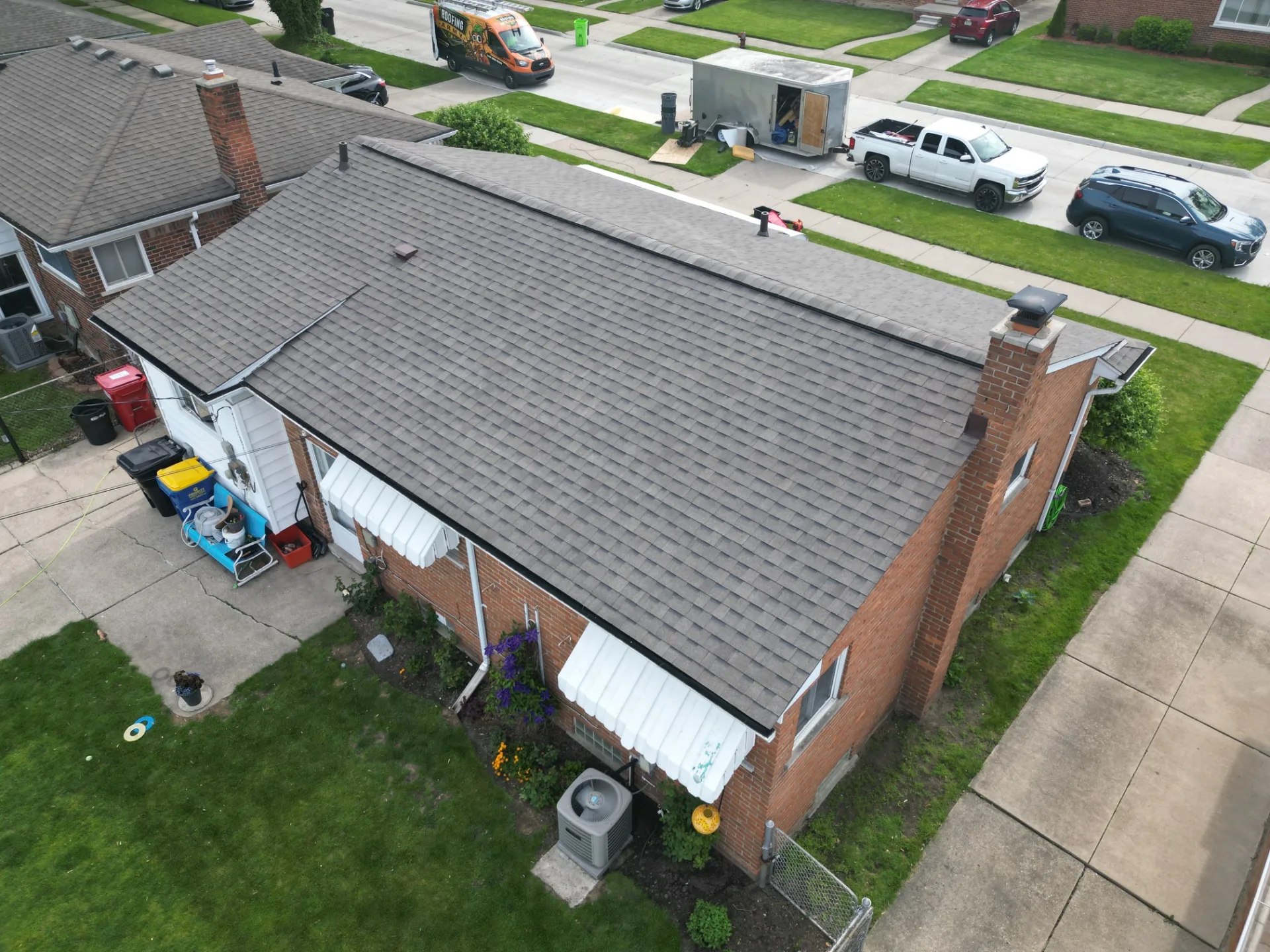 Roof Replacement in Roseville with Atlas Pinnacle Pristine Weathered Wood shingles — photo 8 of 8