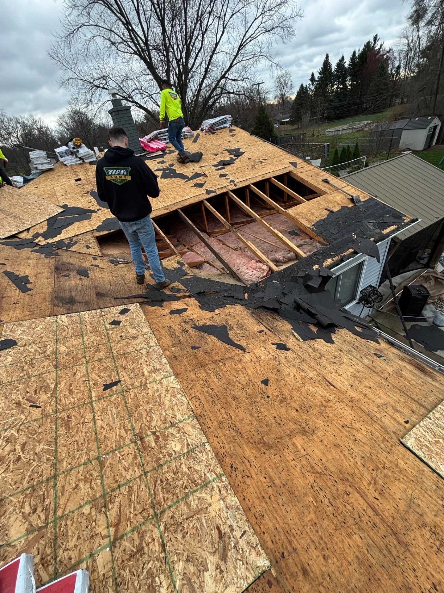 Roof Replacement in Shelby Township with Atlas Pinnacle Pristine Black Shadow shingles — photo 2 of 7