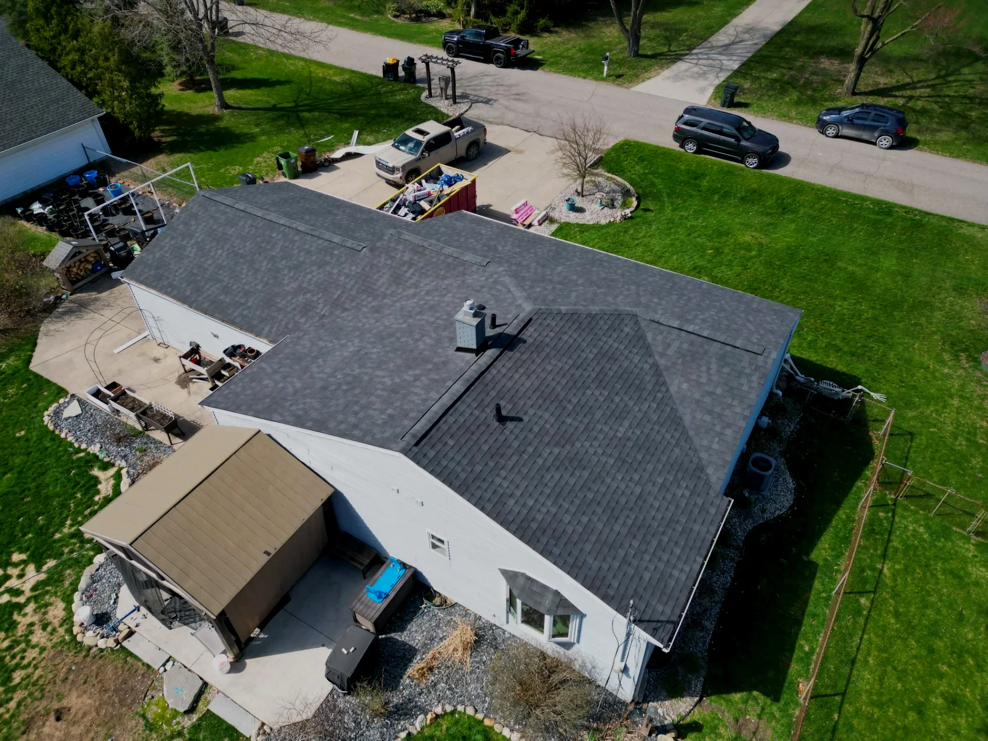Roof Replacement in Shelby Township with Atlas Pinnacle Pristine Black Shadow shingles — photo 3 of 7