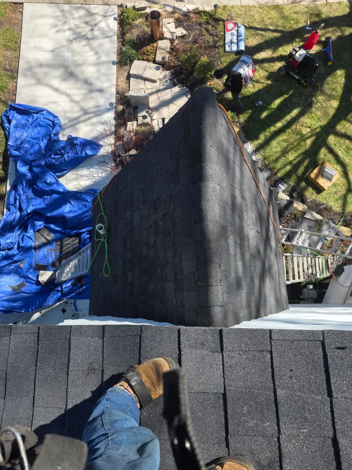Roof Replacement in Oak Park with Atlas Pinnacle Pristine Black Shadow shingles — photo 4 of 16