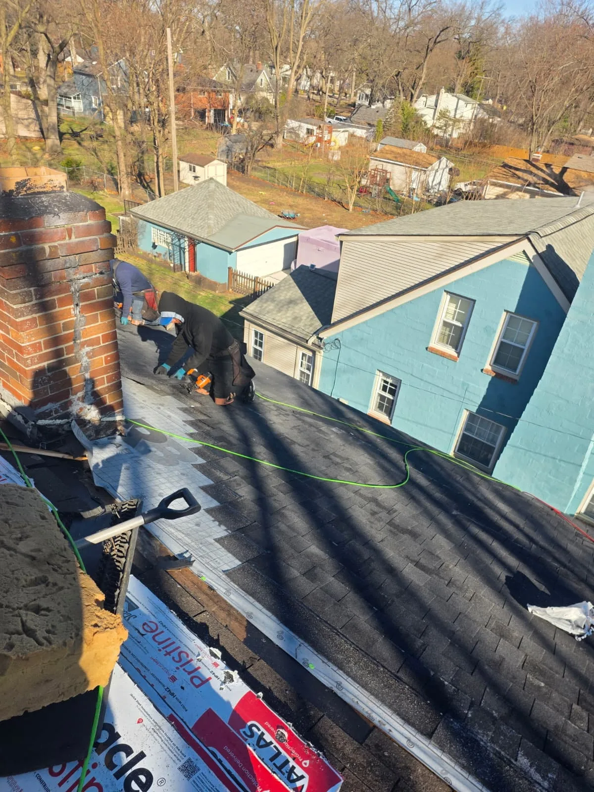 Roof Replacement in Oak Park with Atlas Pinnacle Pristine Black Shadow shingles — photo 8 of 16