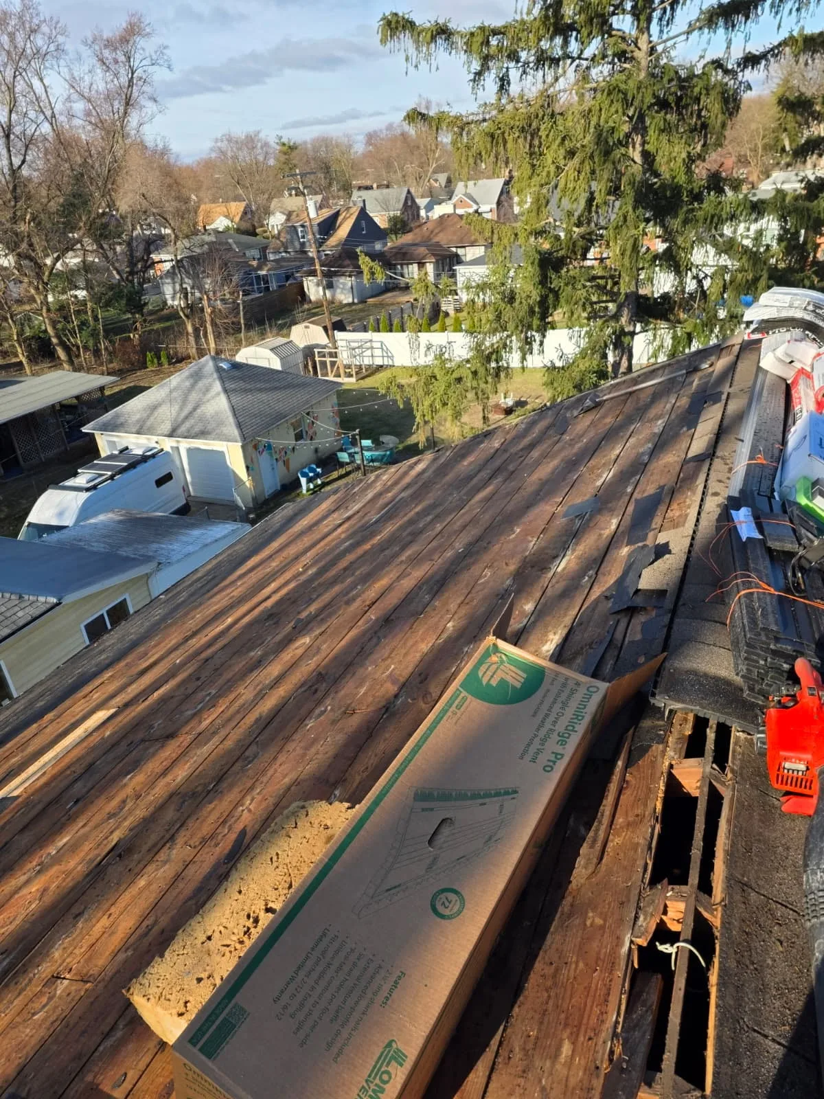 Roof Replacement in Oak Park with Atlas Pinnacle Pristine Black Shadow shingles — photo 2 of 16
