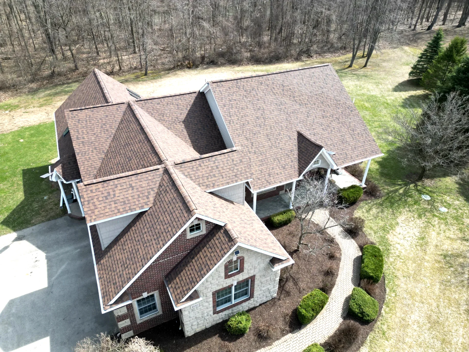 Roof Replacement in Leonard with Atlas Pinnacle Pristine Burnt Hickory shingles — photo 8 of 8