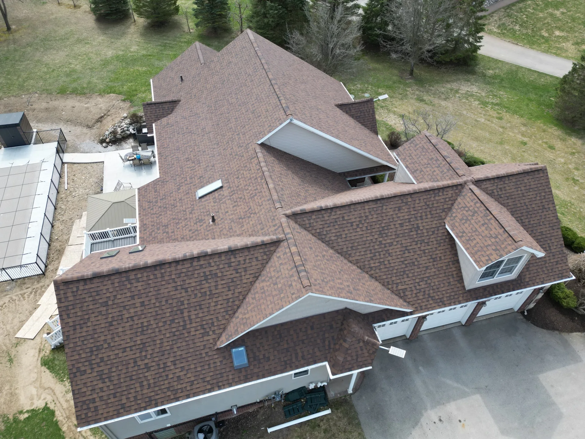 Roof Replacement in Leonard with Atlas Pinnacle Pristine Burnt Hickory shingles — photo 5 of 9