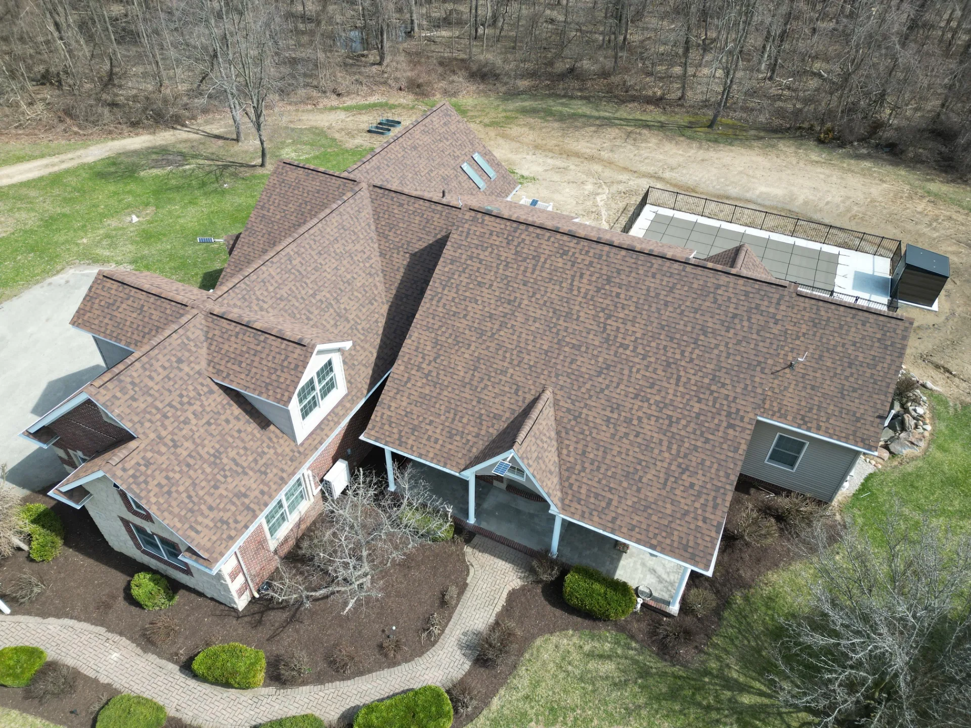 Roof Replacement in Leonard with Atlas Pinnacle Pristine Burnt Hickory shingles — photo 7 of 9