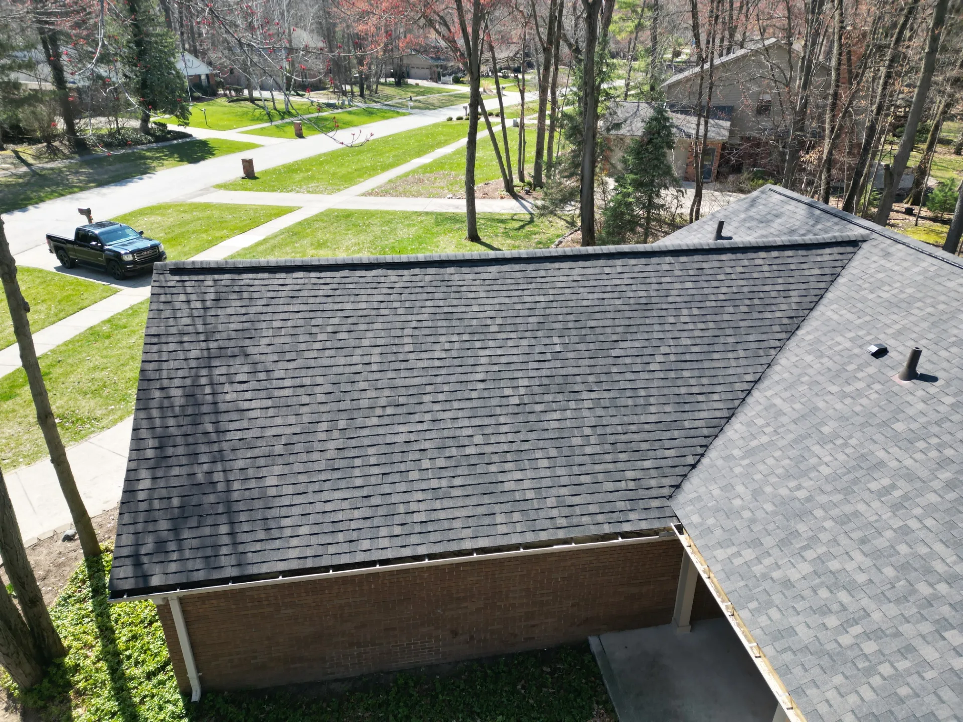 Roof Replacement in Shelby Township with CertainTeed Landmark Pro Espresso shingles — photo 2 of 20