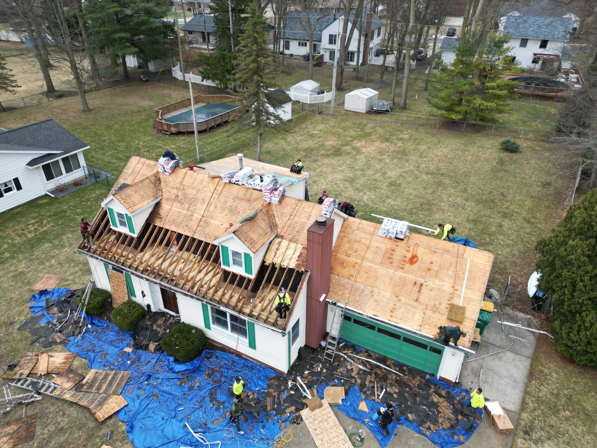 Roof Replacement in St. Clair with Atlas Pinnacle Pristine Black Shadow shingles — photo 3 of 12